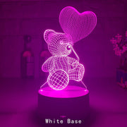 3D Lamp Acrylic USB LED Night Lights Neon Sign Lamp Xmas Christmas Decorations For Home Bedroom Birthday Decor Valentines Day Gifts - Enva Store