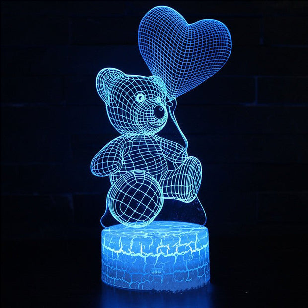 3D Lamp Acrylic USB LED Night Lights Neon Sign Lamp Xmas Christmas Decorations For Home Bedroom Birthday Decor Valentines Day Gifts - Enva Store