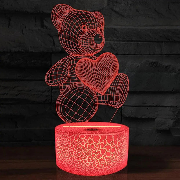 3D Lamp Acrylic USB LED Night Lights Neon Sign Lamp Xmas Christmas Decorations For Home Bedroom Birthday Decor Valentines Day Gifts - Enva Store