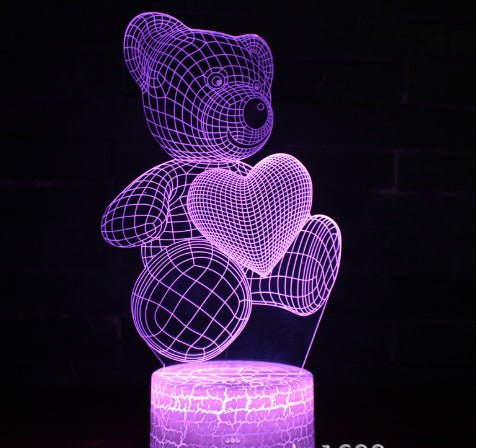 3D Lamp Acrylic USB LED Night Lights Neon Sign Lamp Xmas Christmas Decorations For Home Bedroom Birthday Decor Valentines Day Gifts - Enva Store