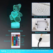 3D Lamp Acrylic USB LED Night Lights Neon Sign Lamp Xmas Christmas Decorations For Home Bedroom Birthday Decor Valentines Day Gifts - Enva Store