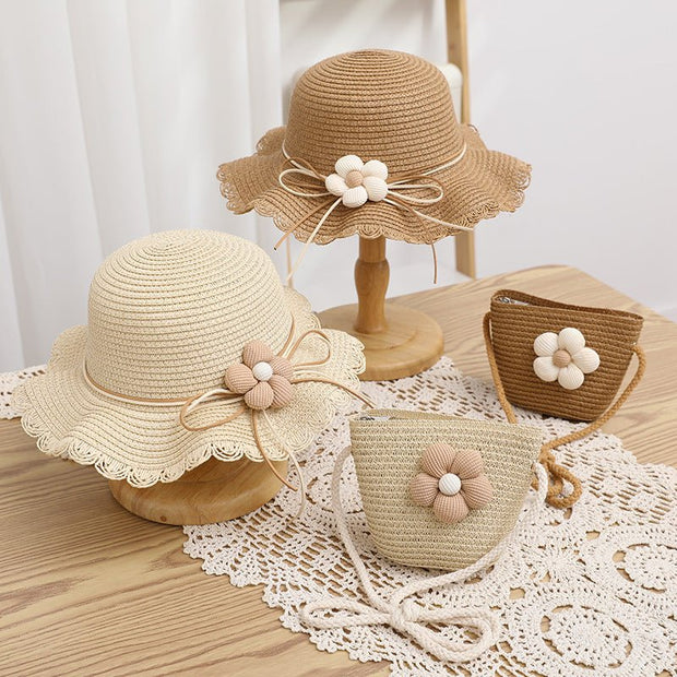 Girls' Sun - proof Sun Straw Hat Bag - Enva Store