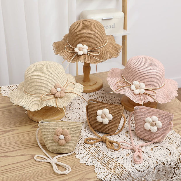 Girls' Sun - proof Sun Straw Hat Bag - Enva Store