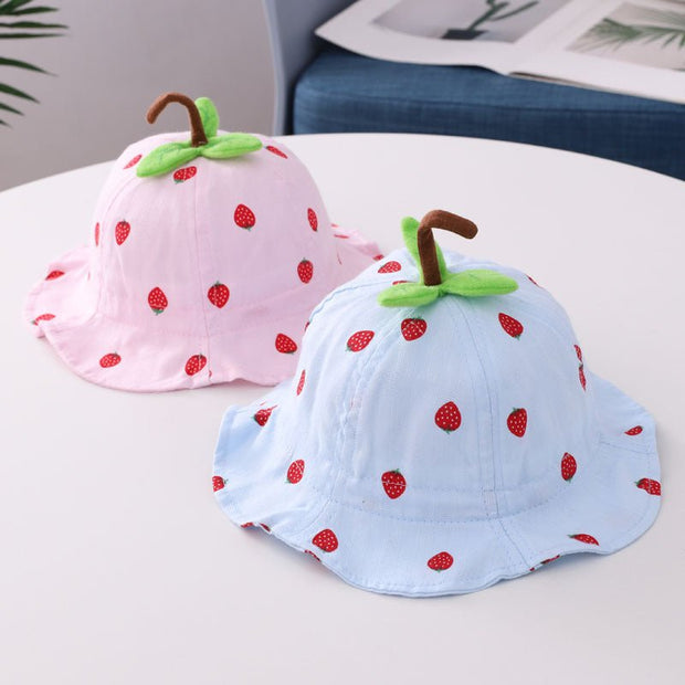 Strawberry Leaf Baby Basin Hat - Enva Store