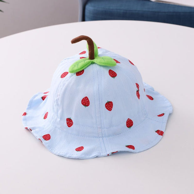 Strawberry Leaf Baby Basin Hat - Enva Store