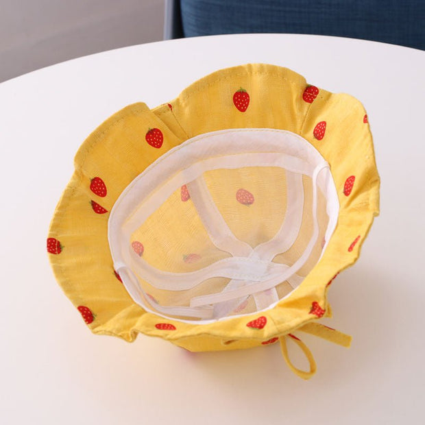 Strawberry Leaf Baby Basin Hat - Enva Store