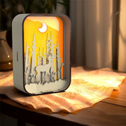 Woodcarving Light Creative Gift Minimalist Bedside Night Light Decoration - Enva Store