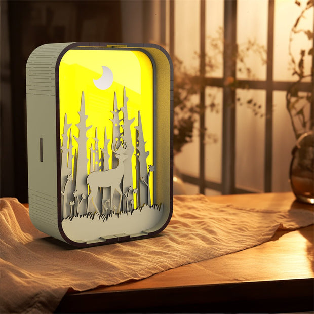 Woodcarving Light Creative Gift Minimalist Bedside Night Light Decoration - Enva Store